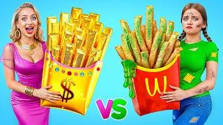 Real Food vs Chocolate Food Challenge | Rich vs Broke by Multi DO Challenge