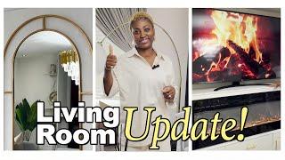 My Living Room Update| Glam Living Room | Living Room Ideas | Living Room Styling | AdiatOke