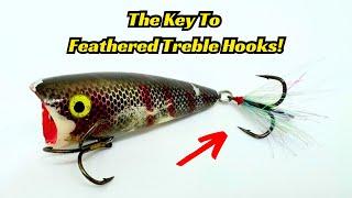 Knowing When To Use A Feathered Treble Hook Will Increase Your Fishing Success!