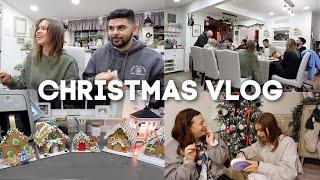 VLOG: gift exchange with brenna, hilarious family gingerbread houses, christmas prep & MORE ️