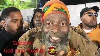 Capleton Exclusive Interview after #performingarts at London city splash #festival  With #Strkegold