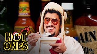 Bad Bunny Risks His Life While Eating Spicy Wings | Hot Ones