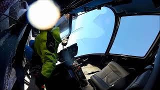 Helicopter R-44 Crash And Burn Cockpit View