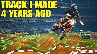 Monster Energy Supercross - RIDING THE 3rd TRACK EVER I MADE