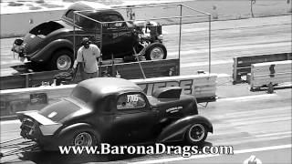 1936 Chevrolet Coupe vs 1936 Ford Coupe Barona Drag Strip 4-6-2013