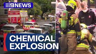 Three injured in chemical explosion at Sydney University | 9 News Australia