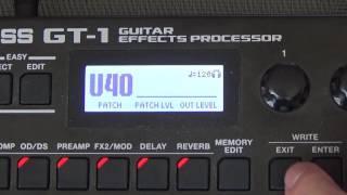 Boss GT-1│Multi Effects Processor│Tutorial - Set-up Basics.