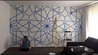 Geometric Wall Art by Kjaisa: Tape