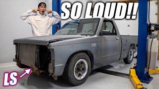 The LS S10 IS ALIVE & Sounds INSANE! - LS Swapping the S10 Pt. 8