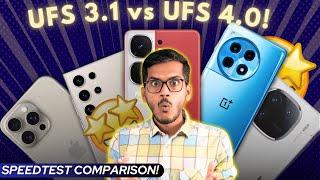 UFS Storage Speedtest comparison! UFS 3.1 vs UFS 4.0! Ft OnePlus 12R 