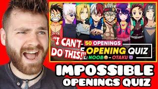 HARDEST ANIME OPENINGS QUIZ | BEST ANIME OPENINGS OF ALL TIME | **HARD - IMPOSSIBLE**