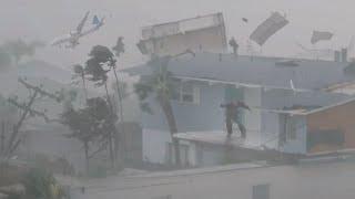 Kasırga Milton! Kameraya Yakalanan En Korkunç Kasırga Anları! Fort Myers, Florida, ABD