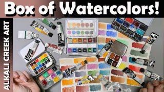 Fun-Filled Box of Watercolor Goodies!  Surprise Happy Mail Art Haul