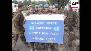 Bosnia - British Peacekeepers Leave Gorazde Early