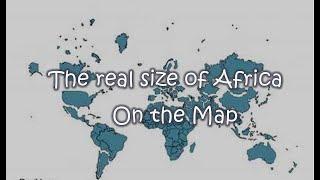 The real size of Africa on the Map #Shorts