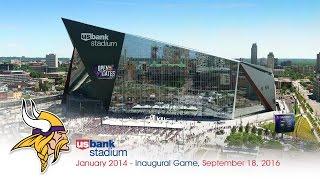 Official Minnesota Vikings U.S. Bank Stadium Construction Time-Lapse