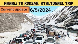 Manali to koksar trip ! latest update ! 6/5/2024! snow activities  @SunnyBob7300 #koksarsnowfall