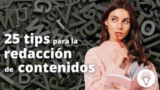 Redacción de contenidos web - 25 TIPS a tener en cuenta