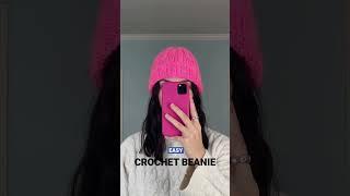 My Easy Beanie Crochet Tutorial is up on my channel & it’s beginner friendly!  #crochet