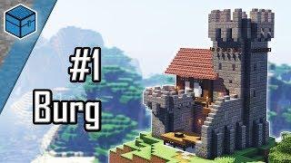 Minecraft Burg bauen  | Burg in Minecraft bauen deutsch | Teil 1/2