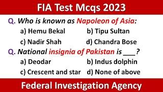 FIA Test Mcqs 2023 | FIA Test Preparation 2023 | FIA Test Questions 2023 | FIA Most Repeated Mcqs