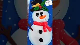 Hermoso muñeco de nieve #manualidadesnavidad #pop #manualidadesparanavidad #manualidades