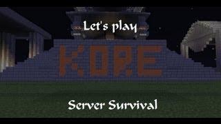 Minecraft: Let's play KORE server survival Episode 1