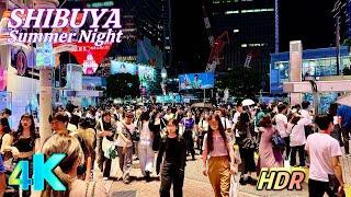 【4K HDR】 Shibuya Night Walk Summer 2024 - Tokyo Night Walk, Japan (渋谷 • 東京)