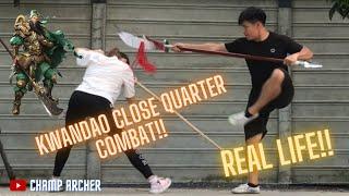 Guan Yu weapon Close quarter combat techniques!! real life!! 