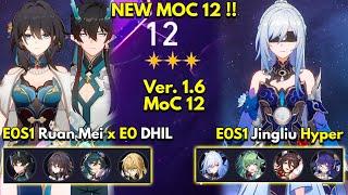 E0S1 Ruan Mei x E0 Dan IL & E0S1 Jingliu | Memory of Chaos Floor 12 3 Stars | Honkai: Star Rail 1.6