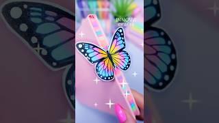 DIY paper craft ideas  Butterfly bookmark #shorts #art #diy #papercraft #love #craft #youtubeshorts