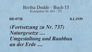 BD 0738 - NATURGESETZE .... UMGESTALTUNG UND RAUBBAU AN DER ERDE .... (FORTSETZUNG ZU NR. 737)