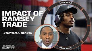 Stephen A. dissects the Jalen Ramsey trade: What does it mean for the Rams & Dolphins? | First Take