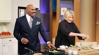 Martha Stewart cooks Steve Harvey's Birthday Meal