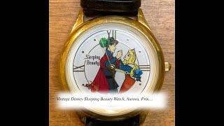 Vintage Disney Sleeping Beauty Watch, Aurora, Prince Philip From 1990s - Works!