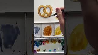 How to add Shadows to an object in Watercolor #watercolor #arttutorial #watercolorpainting #drawing