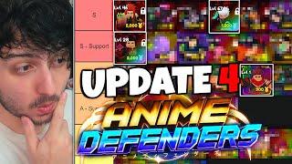 The OFFICIAL Anime Defenders Update 4 TIER LIST! (Best Units & The Meta)