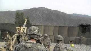 M777 Howitzer Direct Fire Low Charge Bravo Battery 3-321 HD Video 1