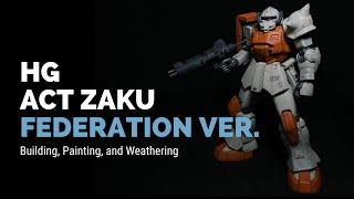 Is This ACTually a Zaku? | Painting the HG Act Zaku (Kycilia's Forces)