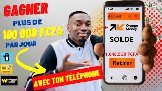 Gagner 100 000 FCFA / jour directement sur votre numéro de téléphone en utilisant Iworks