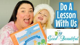 THE GOOD & THE BEAUTIFUL LEVEL K PRIMER | HOMESCHOOL WITH ME PREK ROUTINE | CURRICULUM FOR 3 YR OLD