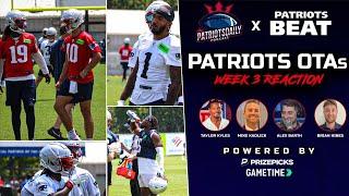 LIVE: Recapping Week 3 of OTAs: Drake Moves Up Depth Chart | Patriots Daily x Patriots Beat