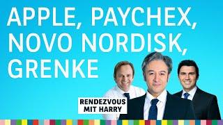 Apple, Paychex, GM, Grenke, SGL Carbon, Novo Nordisk, PTC – Rendezvous mit Harry vom 28.10.2024