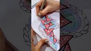 Squiggly work 4 | doodling | #zentangle #art #drawing #shortvideo