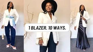 1 Blazer. 10 Ways. Styling wardrobe basics.