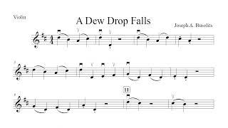 A Dewdrop Falls (with help)