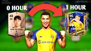 How Much OVR Can We Reach In 1 Hour In New FC Mobile Account?