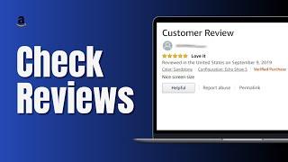 How To Check Reviews On Amazon
