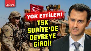 Yok ettiler! TSK Suriye'de devreye girdi!