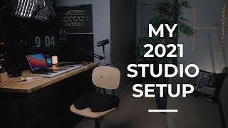 MY 2021 STUDIO DESK TOUR for LIVE STREAMING, MUSIC PRODUCTION AND CONTENT CREATION 